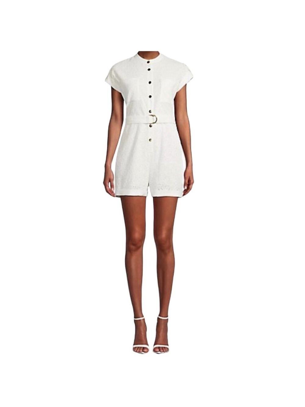Lili Sidonio White Eyelet Romper Size XS